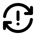 Rotate Exclamation SVG Icon
